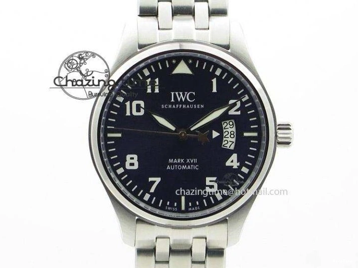 MIROTIME 0808 UrbanChic Pilot Chrono 2016 IW377714 ZF 1:1 Best Edition Blue Dial On SS Bracelet A7750 V 7272